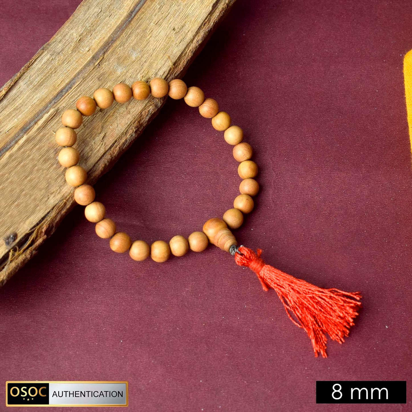8mm 27 Bead White Chandan Money Mala