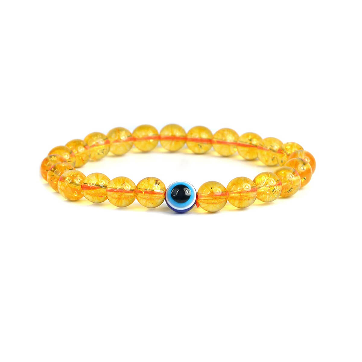 Authentic Citrine with Evil Eye Bracelet