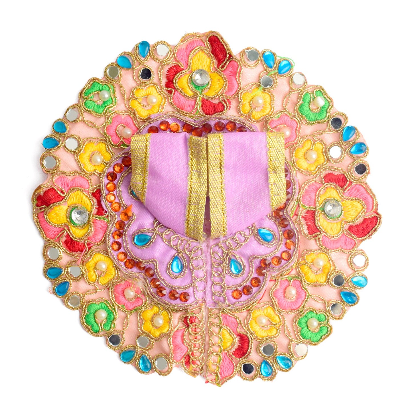 Exquisite Laddu Gopal Dress with Floral Bead & Stone Embroidery (Assorted)