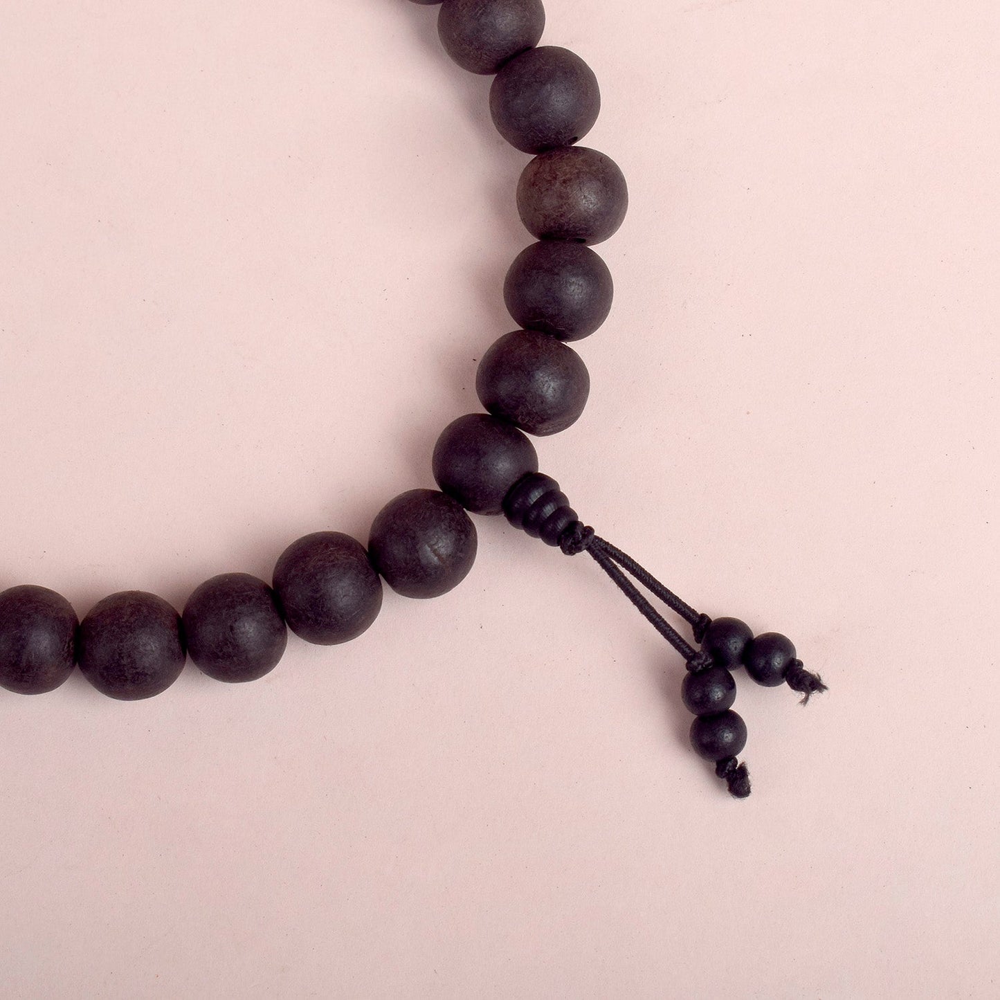 100% Original & Govt. Certified 12 MM Karungali Mala with Sumeru Bead