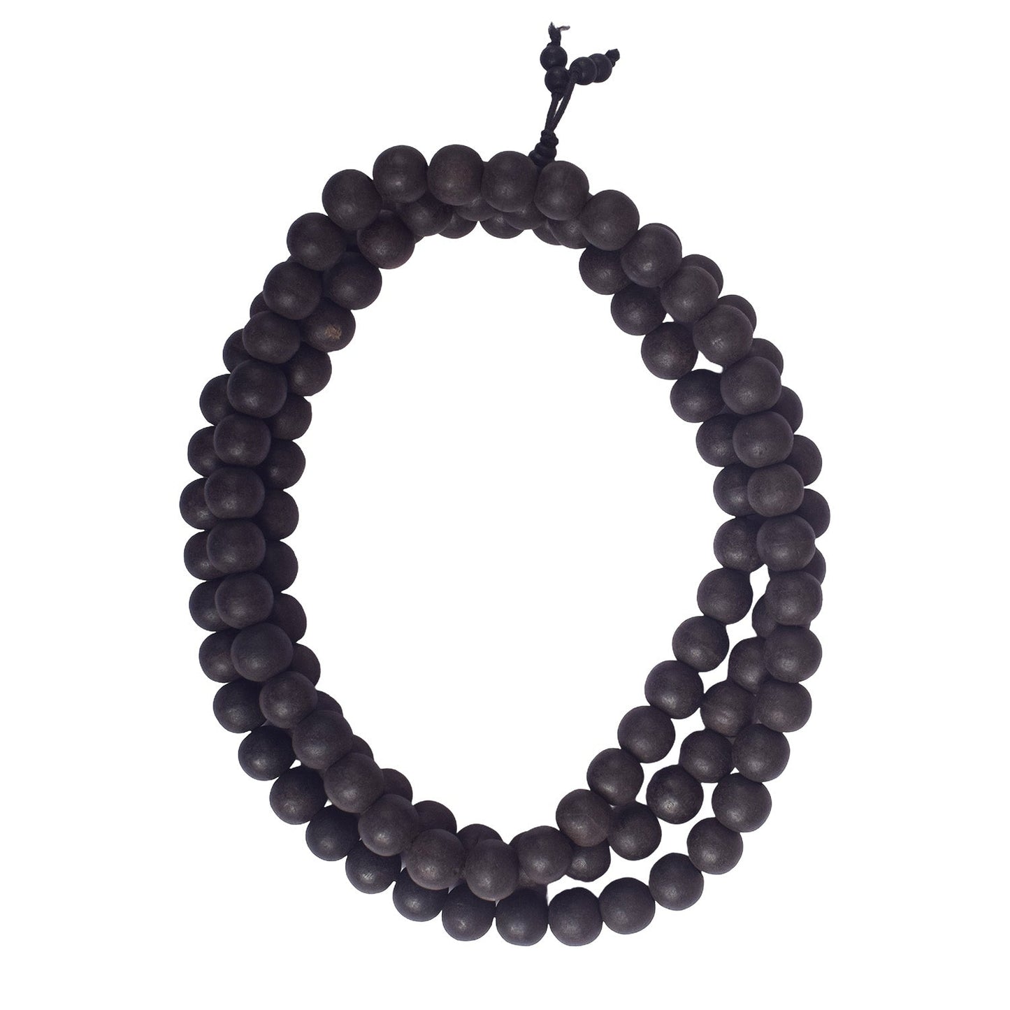 100% Original & Govt. Certified 12 MM Karungali Mala with Sumeru Bead
