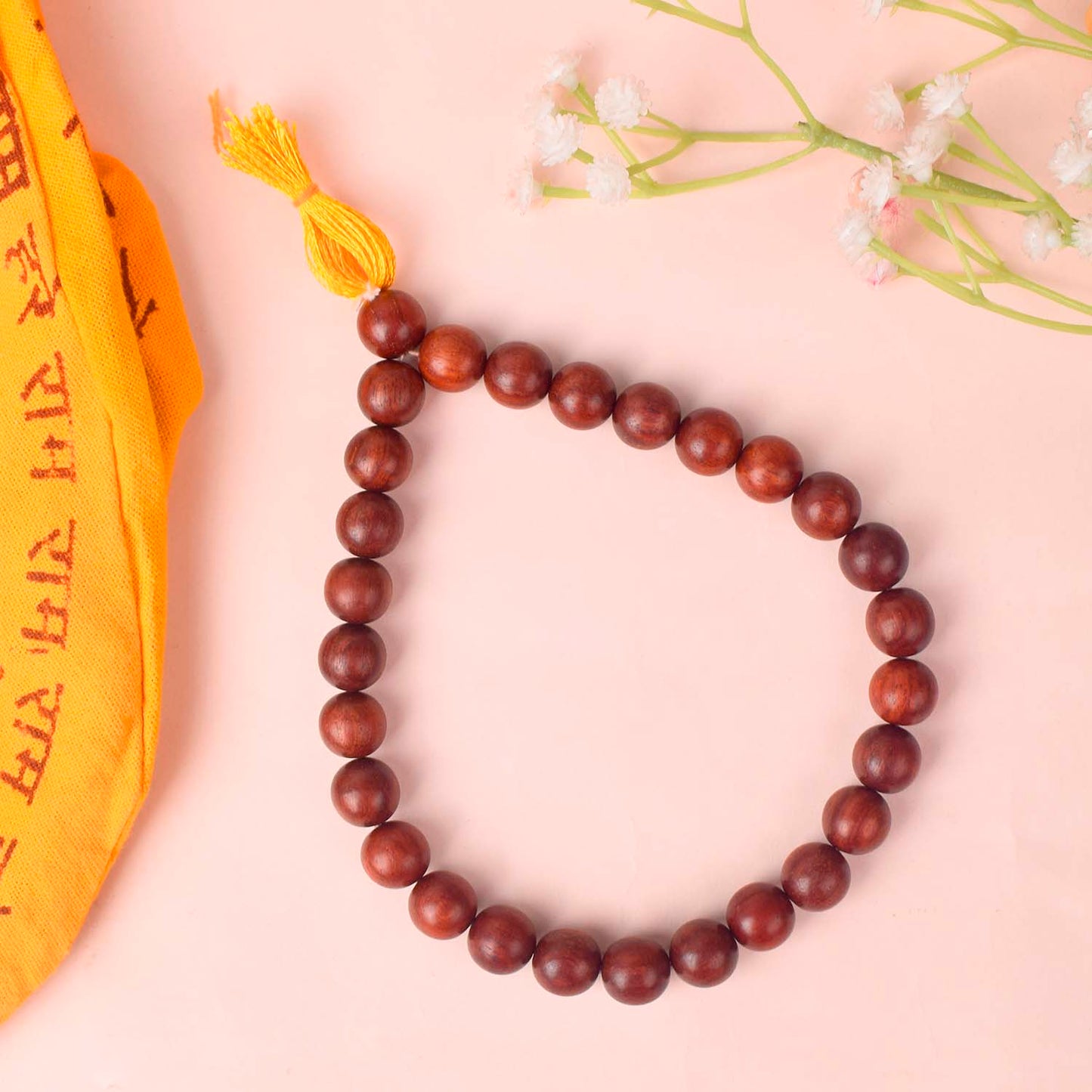 12mm 27 Bead Red Chandan Money Mala