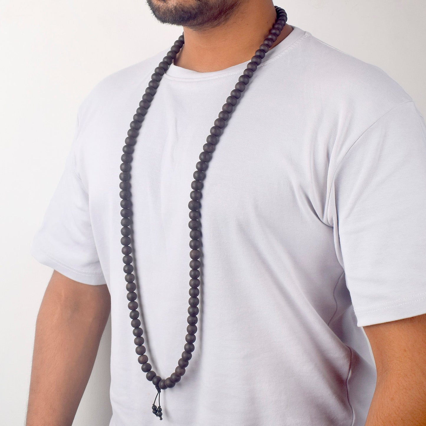 100% Original & Govt. Certified 12 MM Karungali Mala with Sumeru Bead