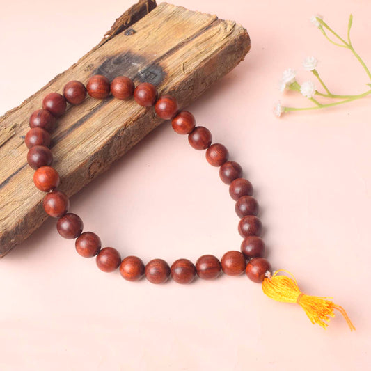 12mm 27 Bead Red Chandan Money Mala