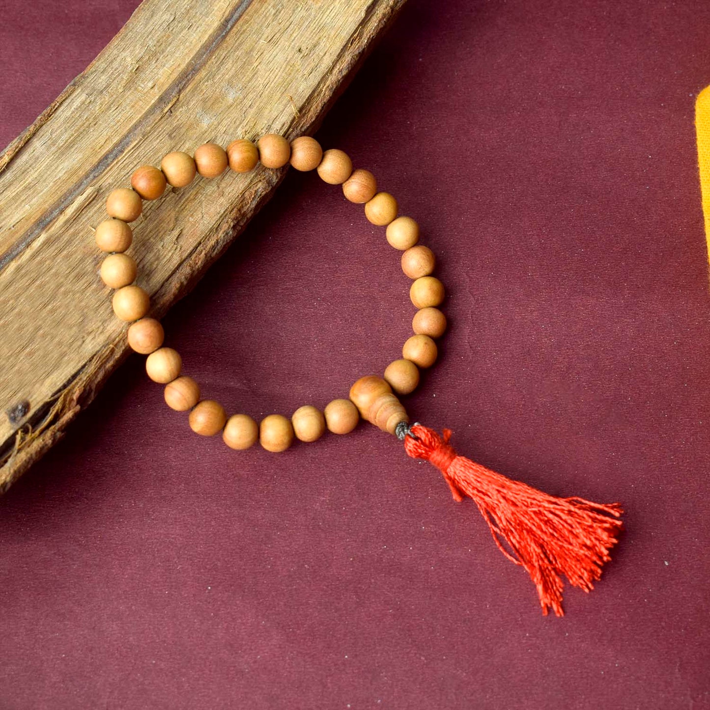 8mm 27 Bead White Chandan Money Mala