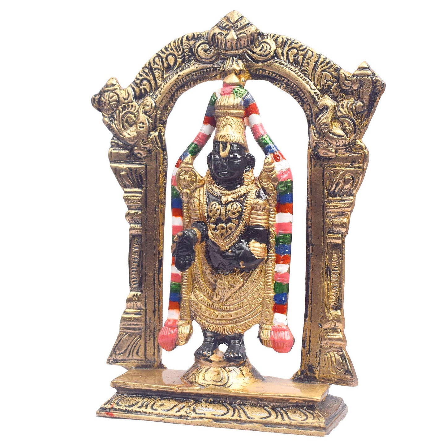 7.1 Inch Antique Brass Tirupati Balaji Murti