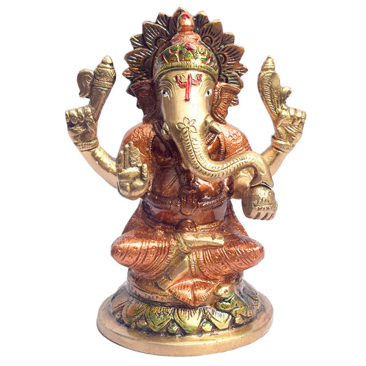 5.5 Inch Premium Handcrafted Lakshmi Ganesh Idol