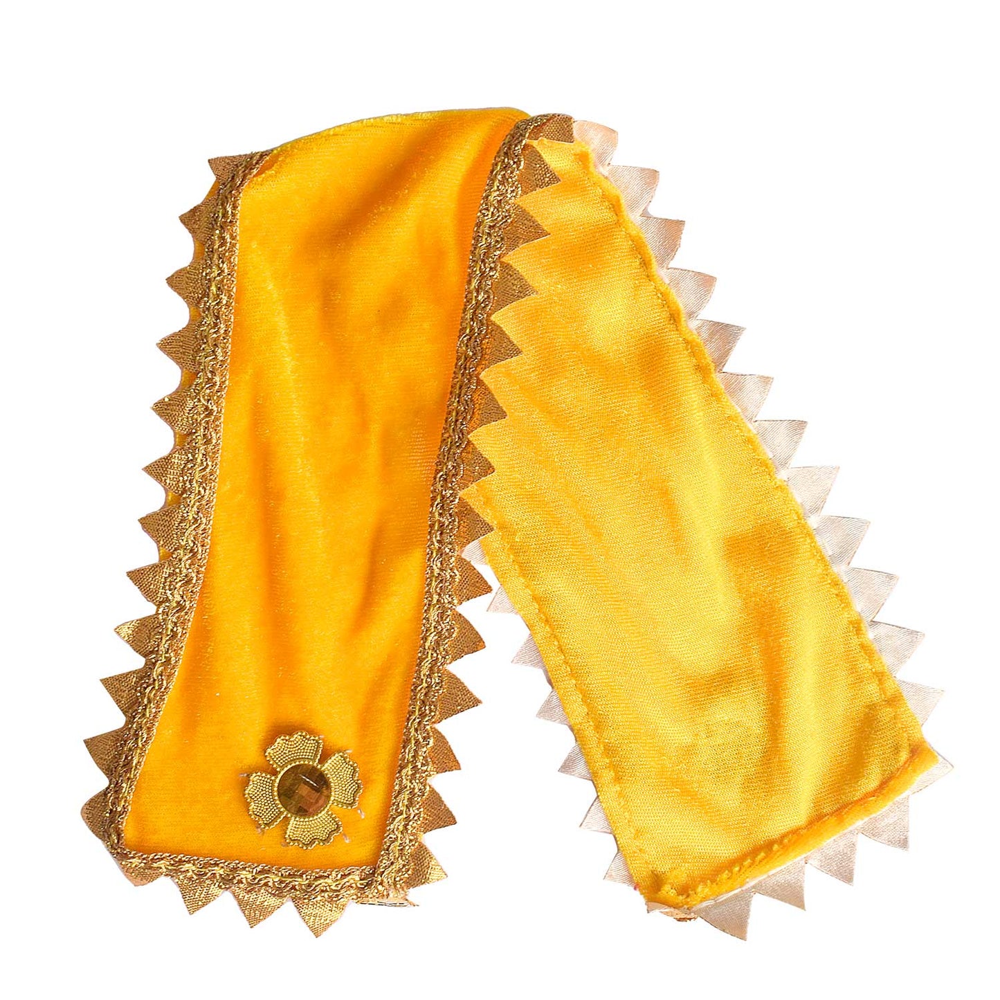 Traditional Yellow Angvastra/Patka/Duppata 15 Inch