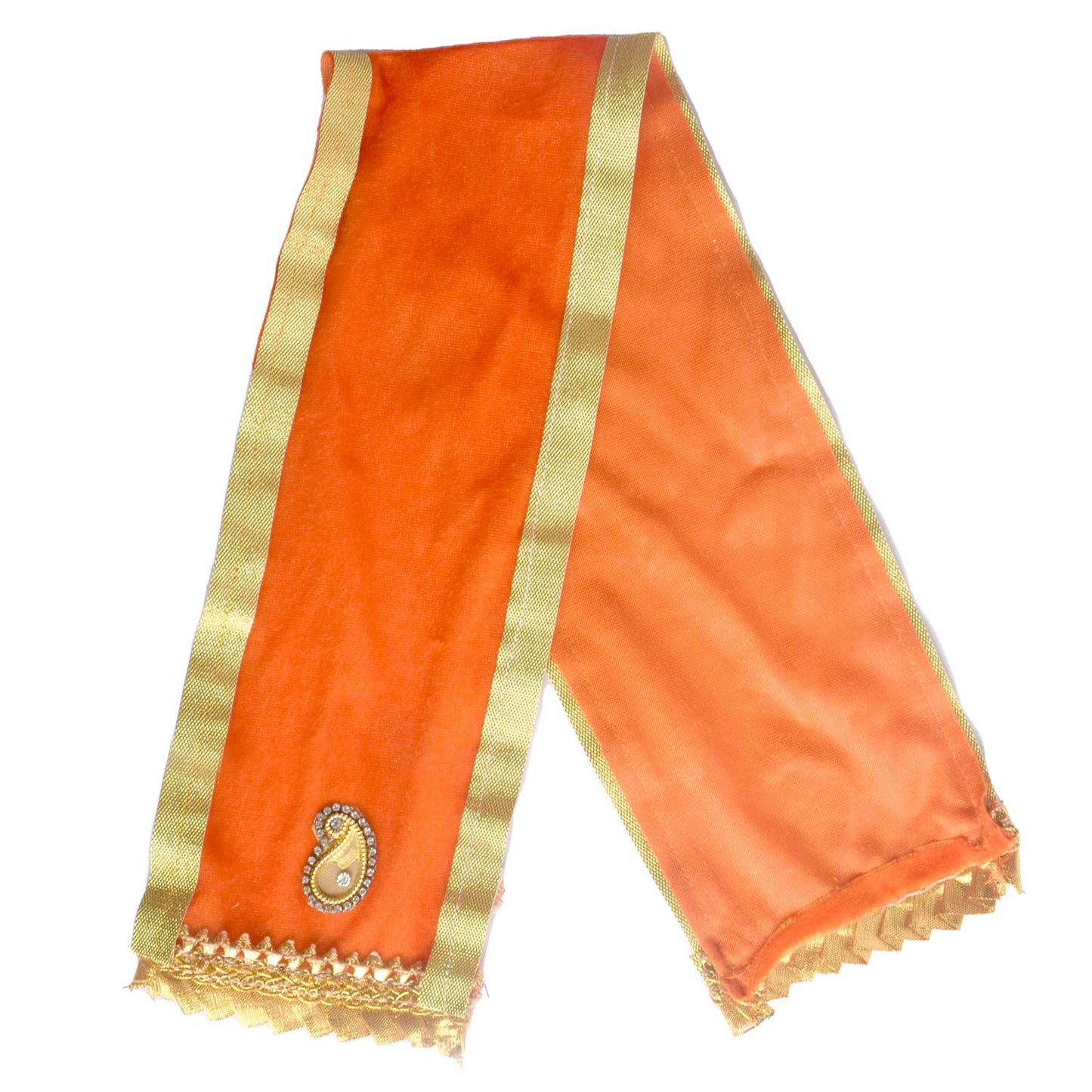 Orange Devotional Angvastra/Patka/Duppata 22 Inch