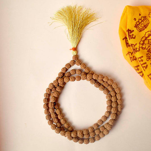 108 Beads 8mm 5 Mukhi Pathariya Rudraksh Mala