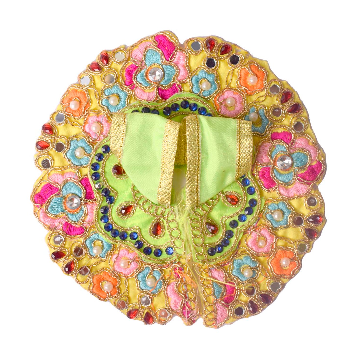Exquisite Laddu Gopal Dress with Floral Bead & Stone Embroidery (Assorted)