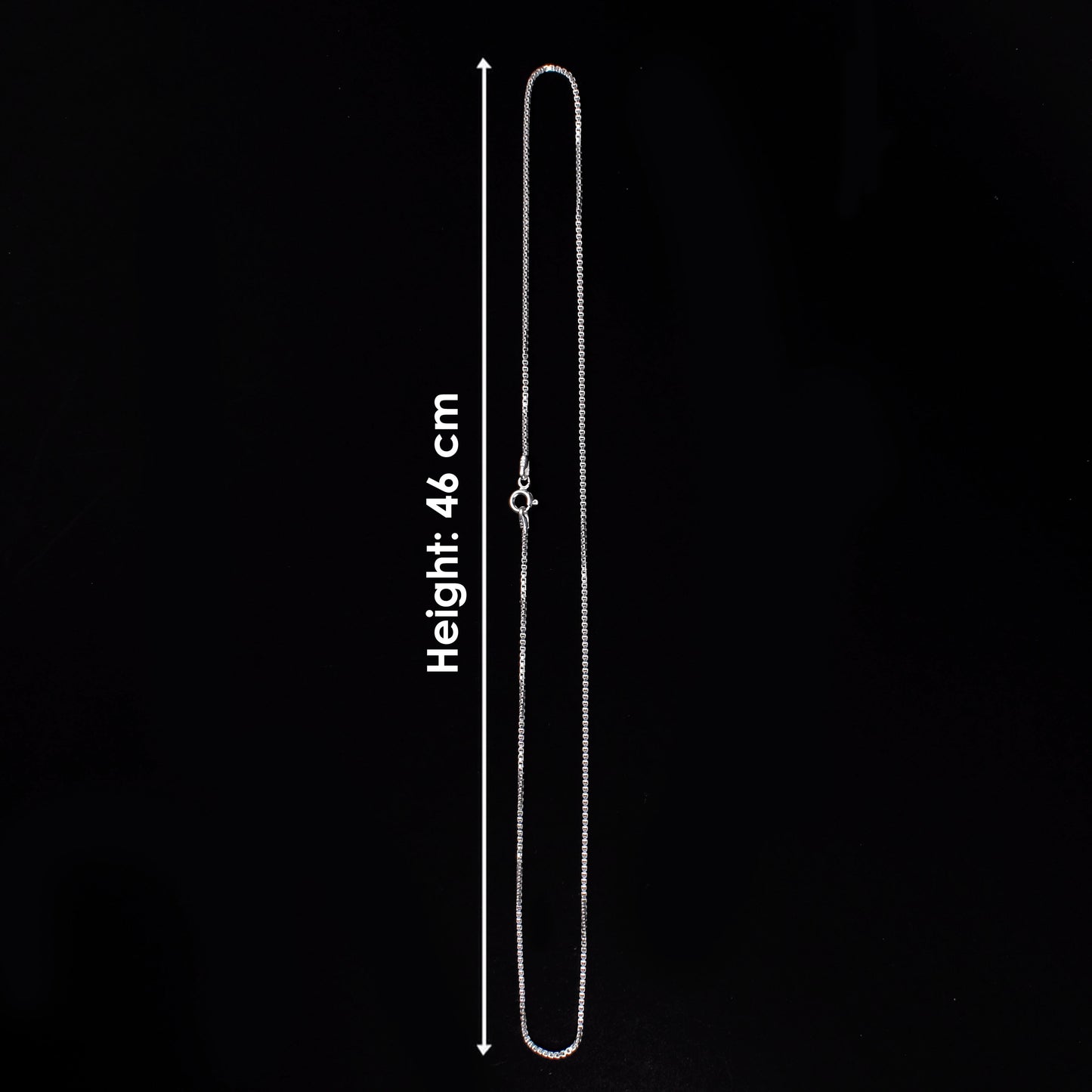 925 Pure Silver Square Link Chain