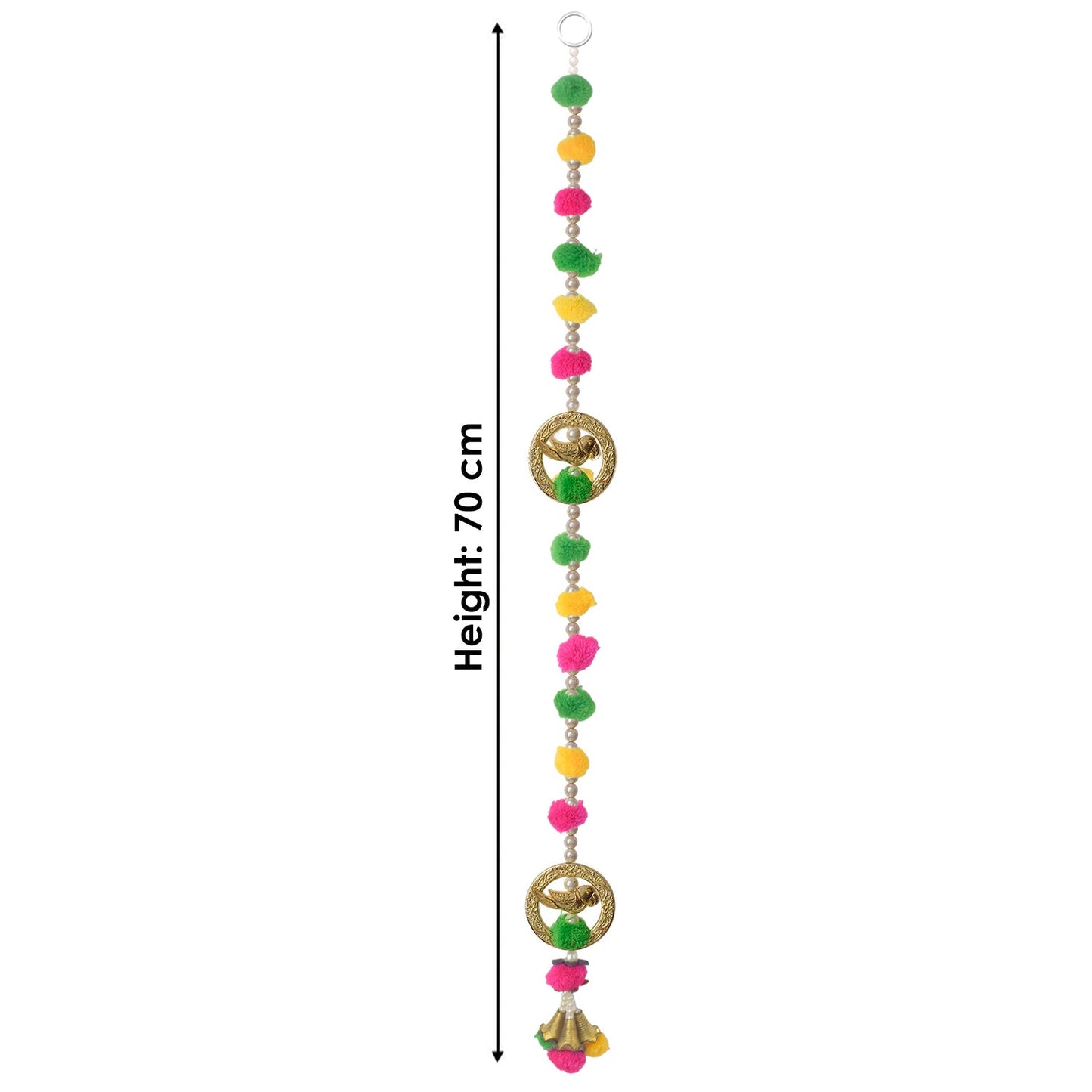 Parrot Design Wall Hanging with Pom-Poms