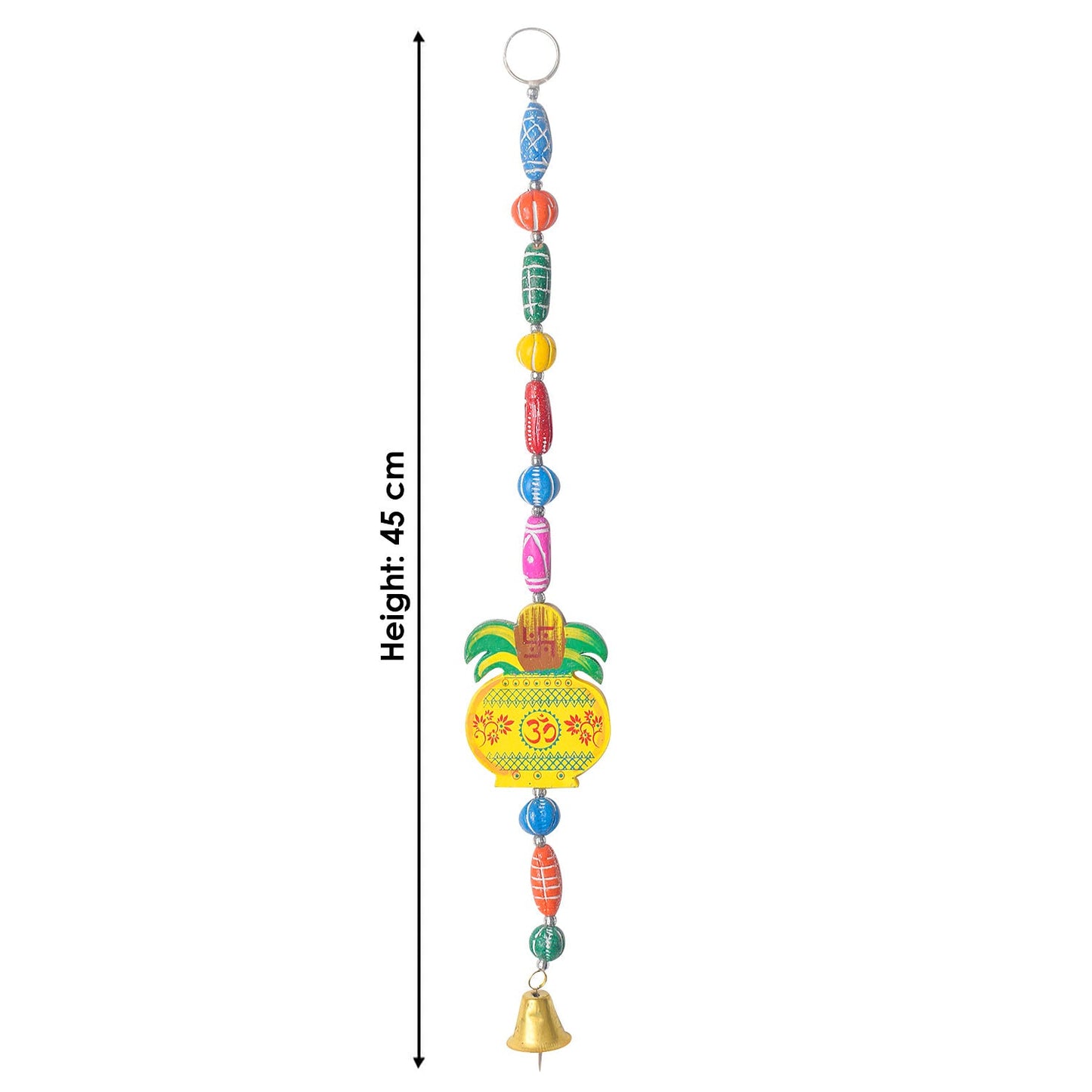 Ethnic Kalash Wall Hanging with Bell – Pooja Room & Entrance Decor