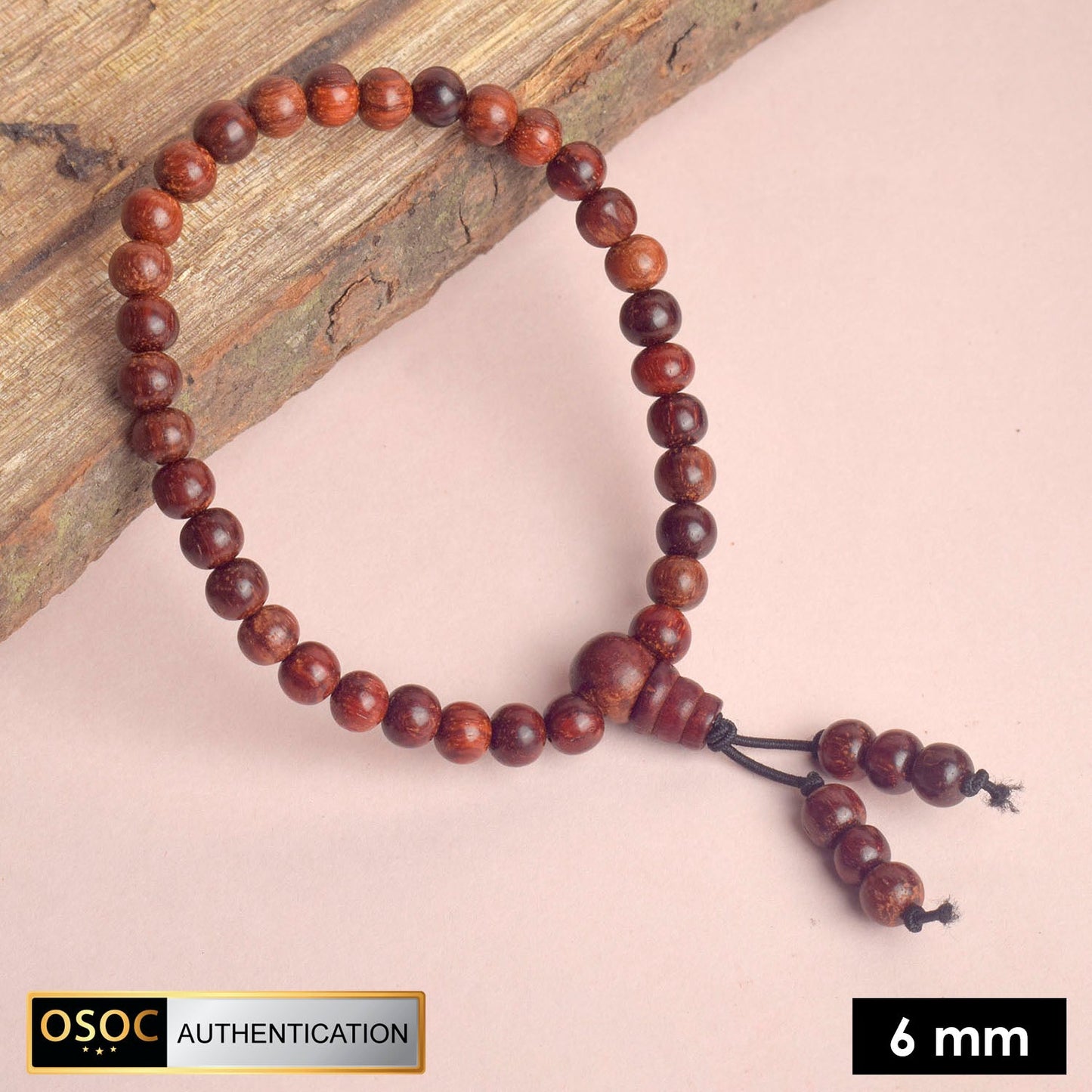 Original 6mm Red Chandan Bracelet