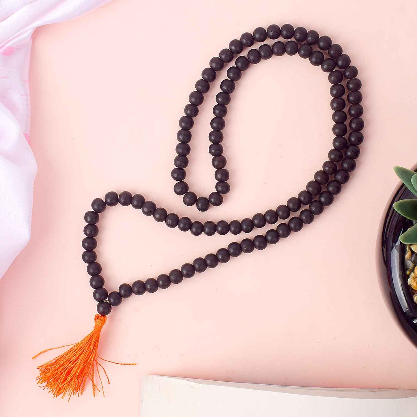 8mm Govt. Certified original Karungali Mala – 108+1 Beads for Japa & Focus