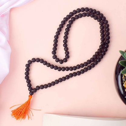 8mm Govt. Certified original Karungali Mala – 108+1 Beads for Japa & Focus