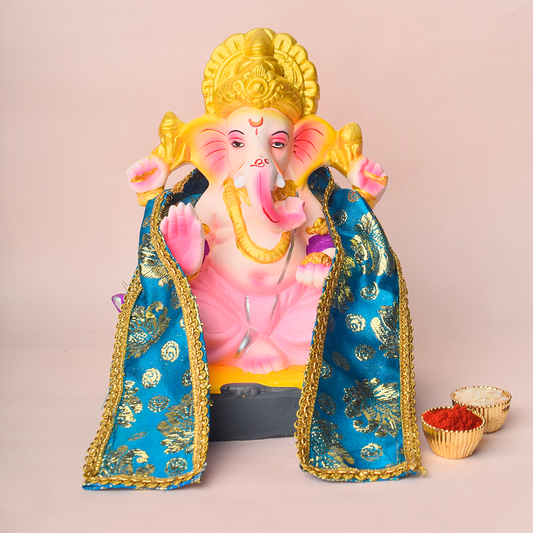Blue and Golden designer Angvastra/Patka/Duppata 21-22 Inch