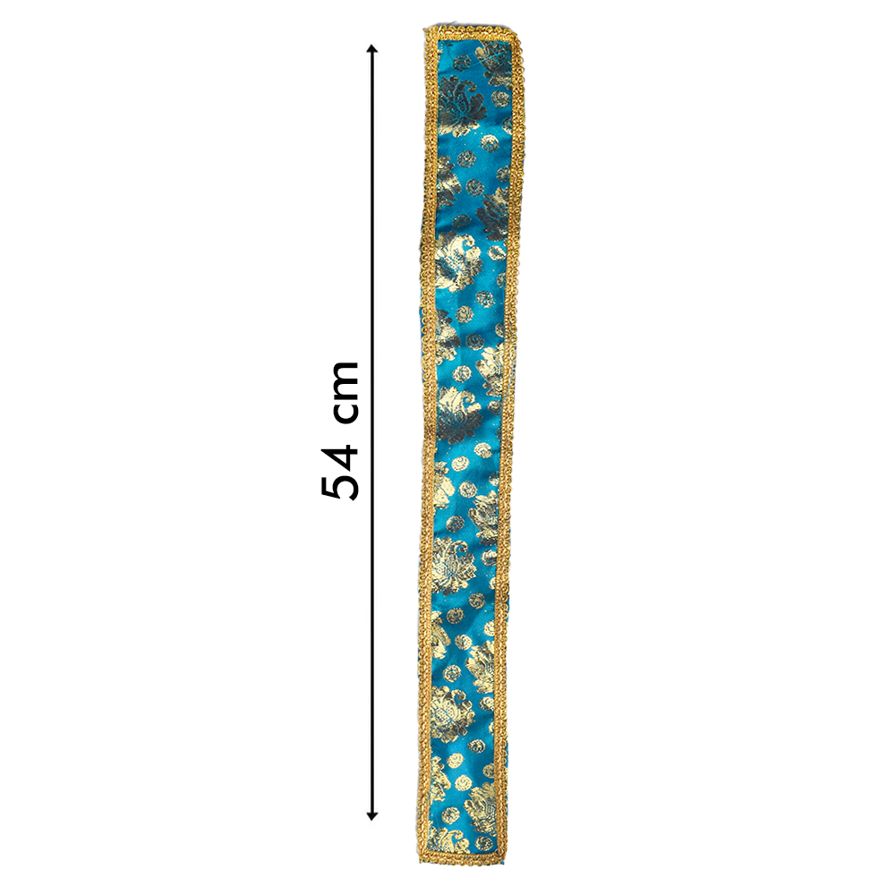 Blue and Golden designer Angvastra/Patka/Duppata 21-22 Inch