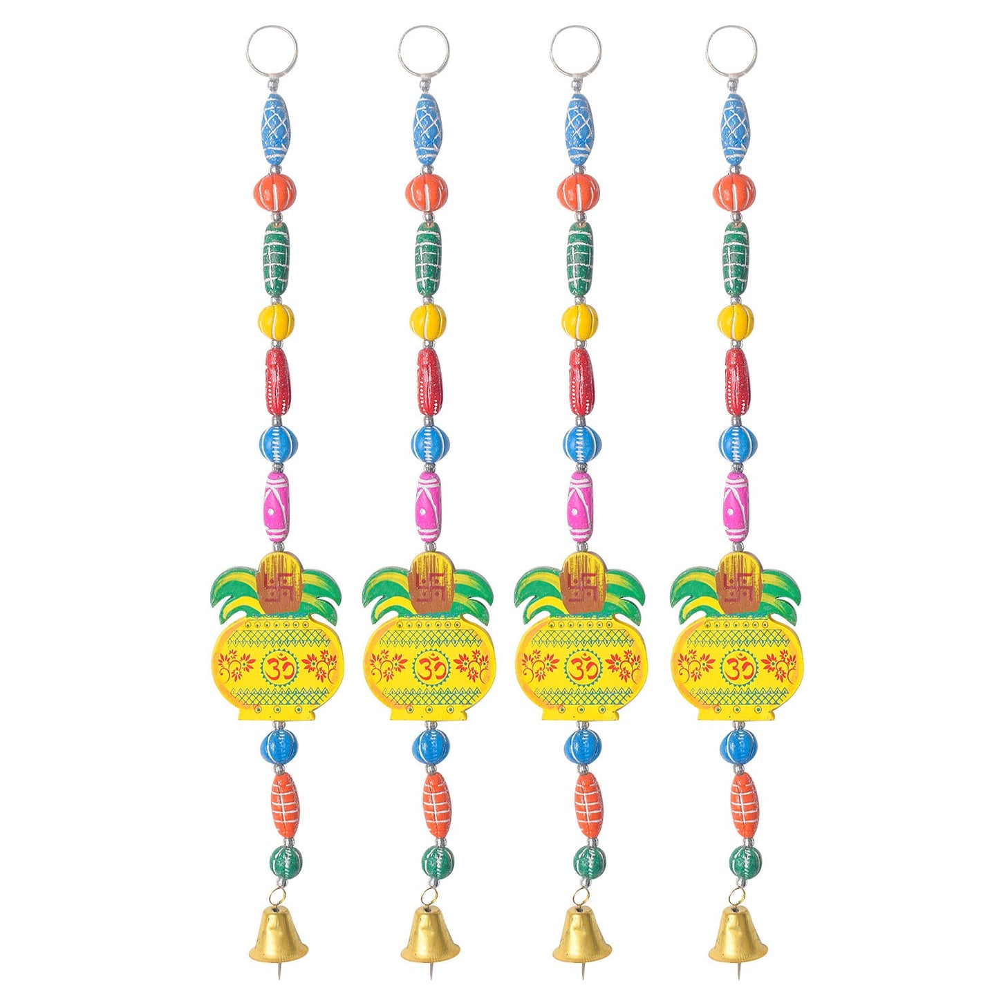 Ethnic Kalash Wall Hanging with Bell – Pooja Room & Entrance Decor