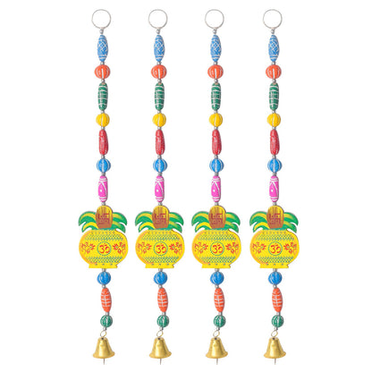 Ethnic Kalash Wall Hanging with Bell – Pooja Room & Entrance Decor