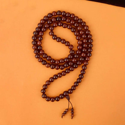 Certified 12mm 100% Original Authentic Pure Elastic Red Sandalwood Jap Mala (Andhra Pradesh)