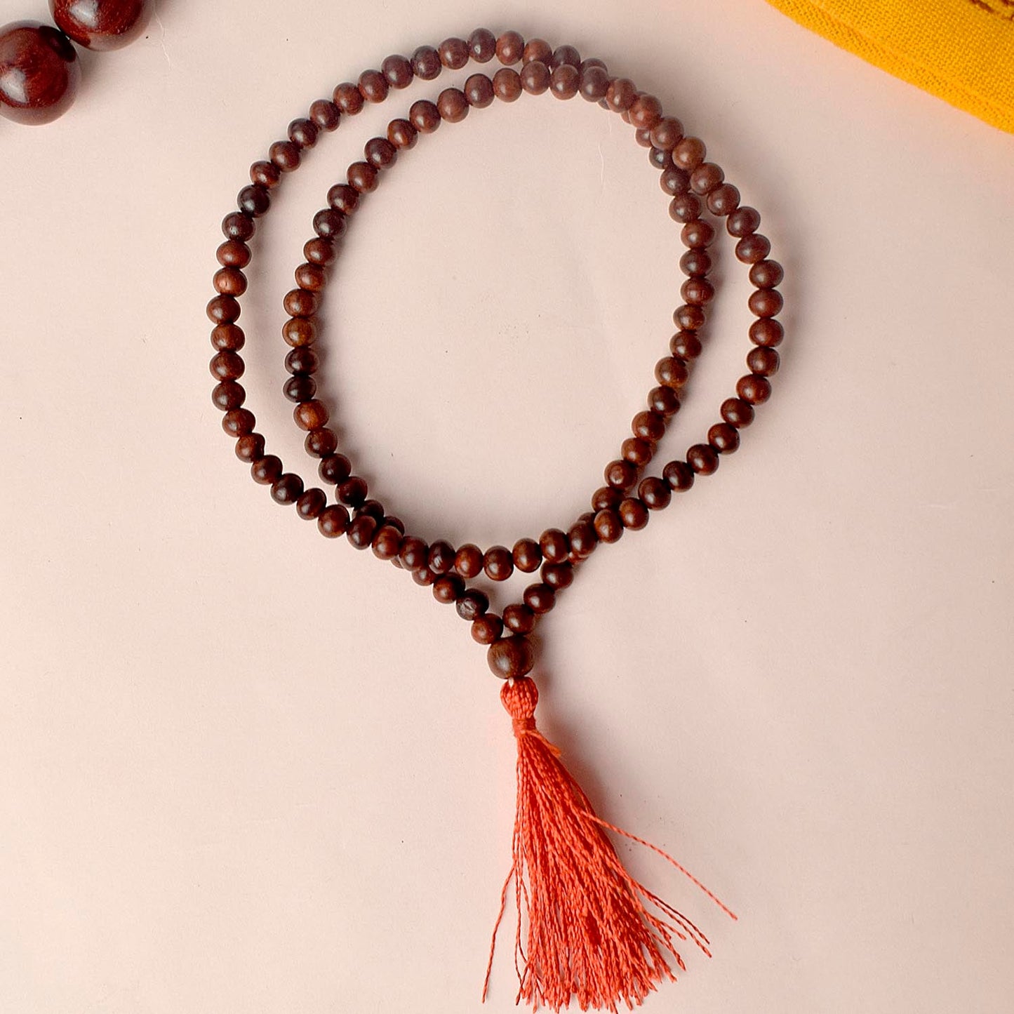 Certified 5mm 100% Original Authentic Pure Red Sandalwood Jap Mala (Andhra Pradesh)