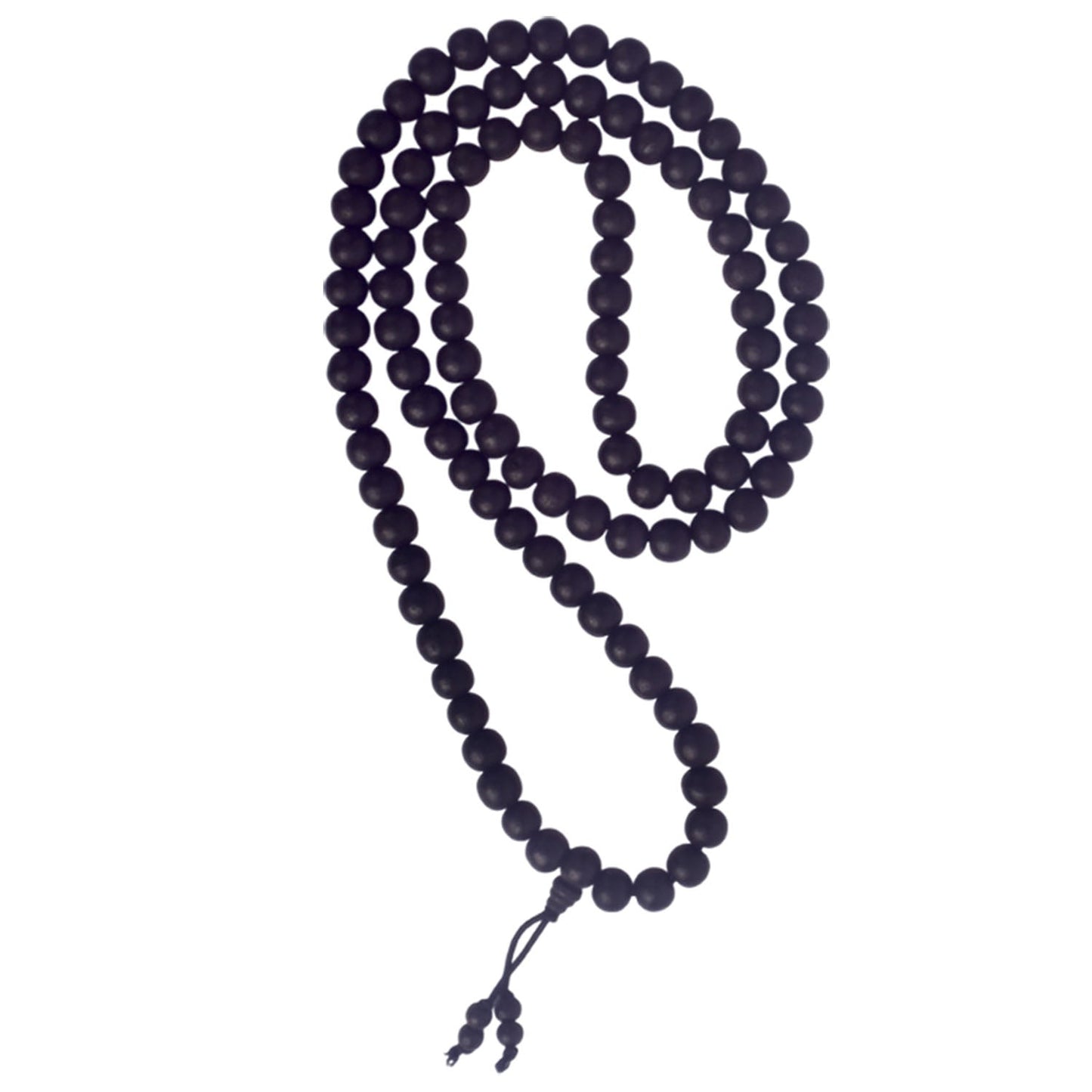 100% Original & Govt. Certified 10 MM Karungali Mala with Sumeru Bead matt