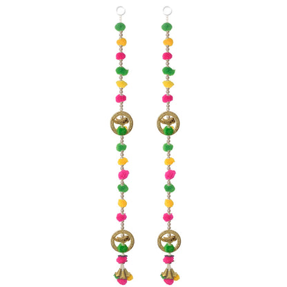 Parrot Design Wall Hanging with Pom-Poms