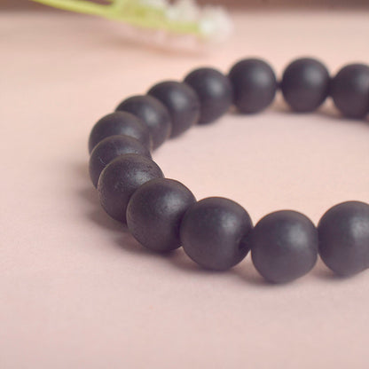 10mm Govt. Certified Karungali Bracelet with Matt Finish