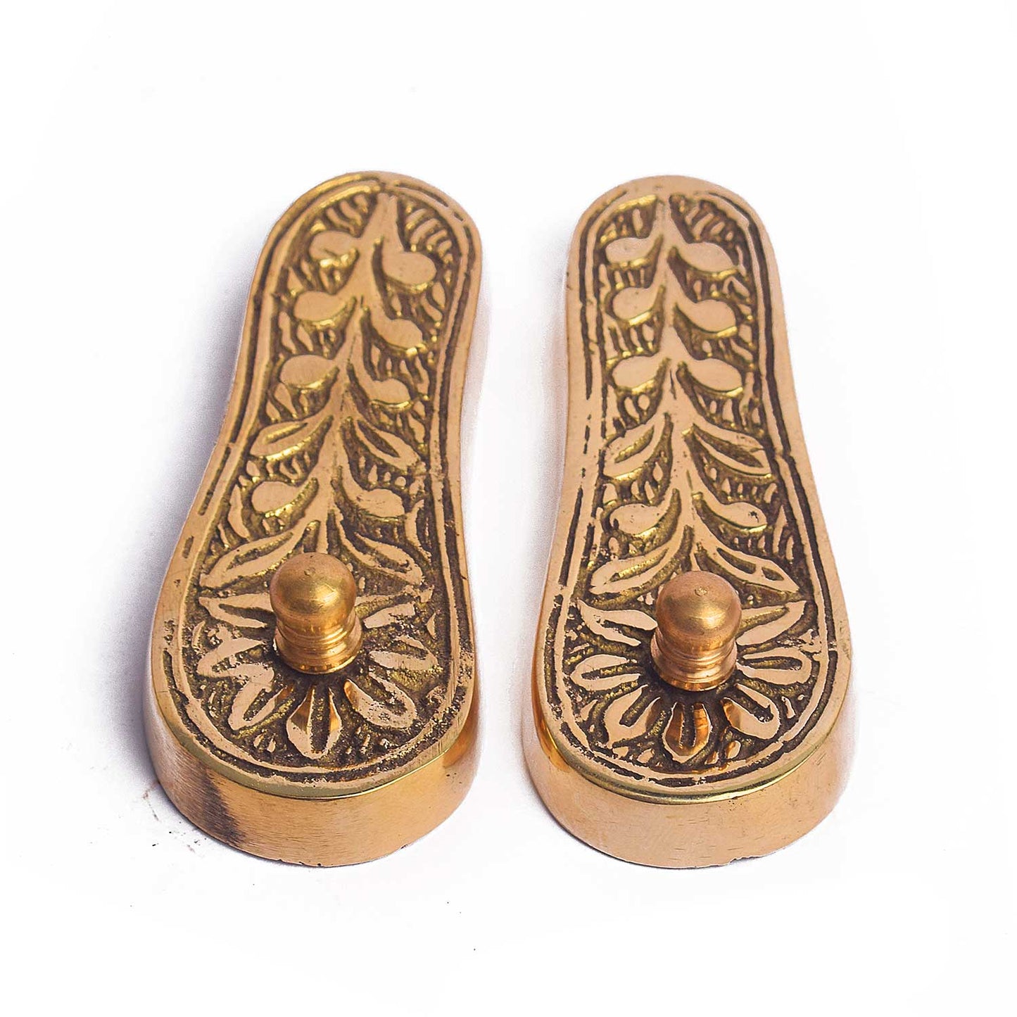 Divine Brass Charan Paduka (Khadau) for Temple & Home Mandir Worship