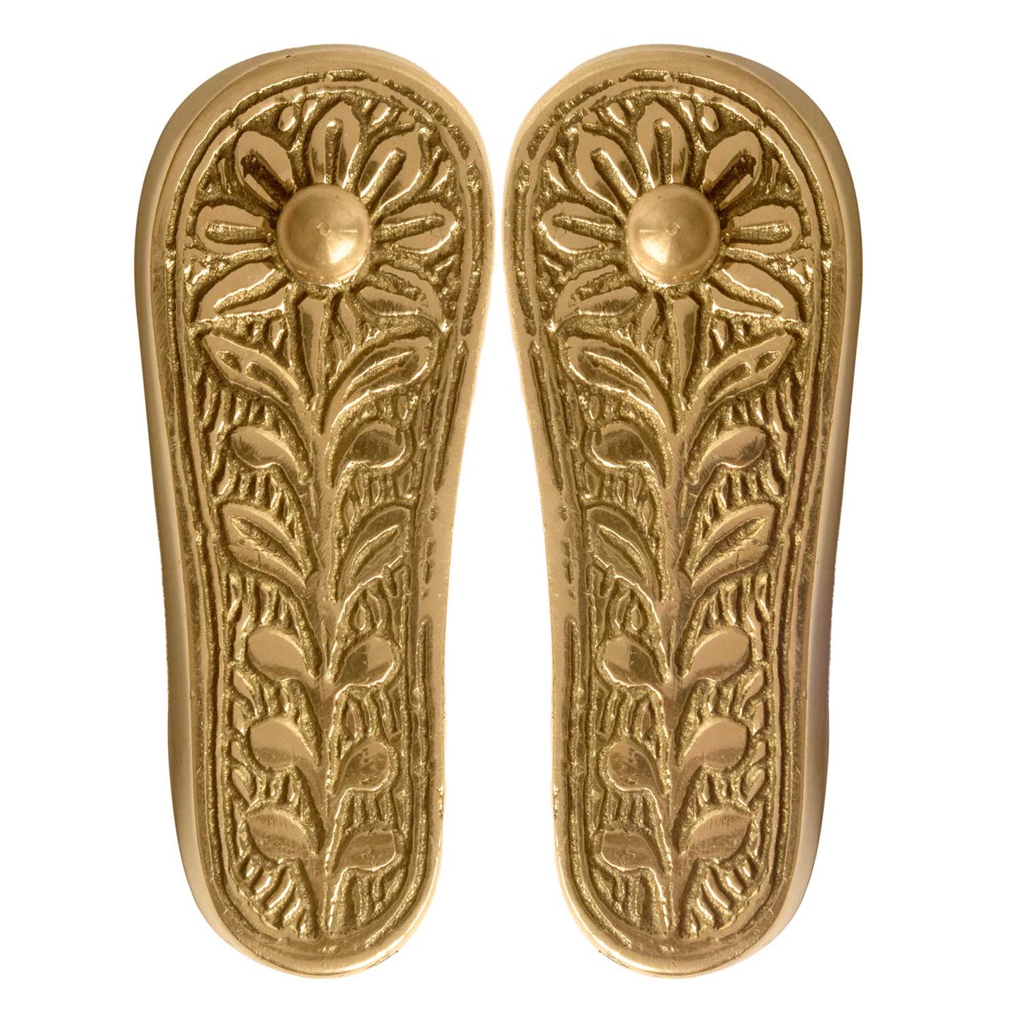 Divine Brass Charan Paduka (Khadau) for Temple & Home Mandir Worship
