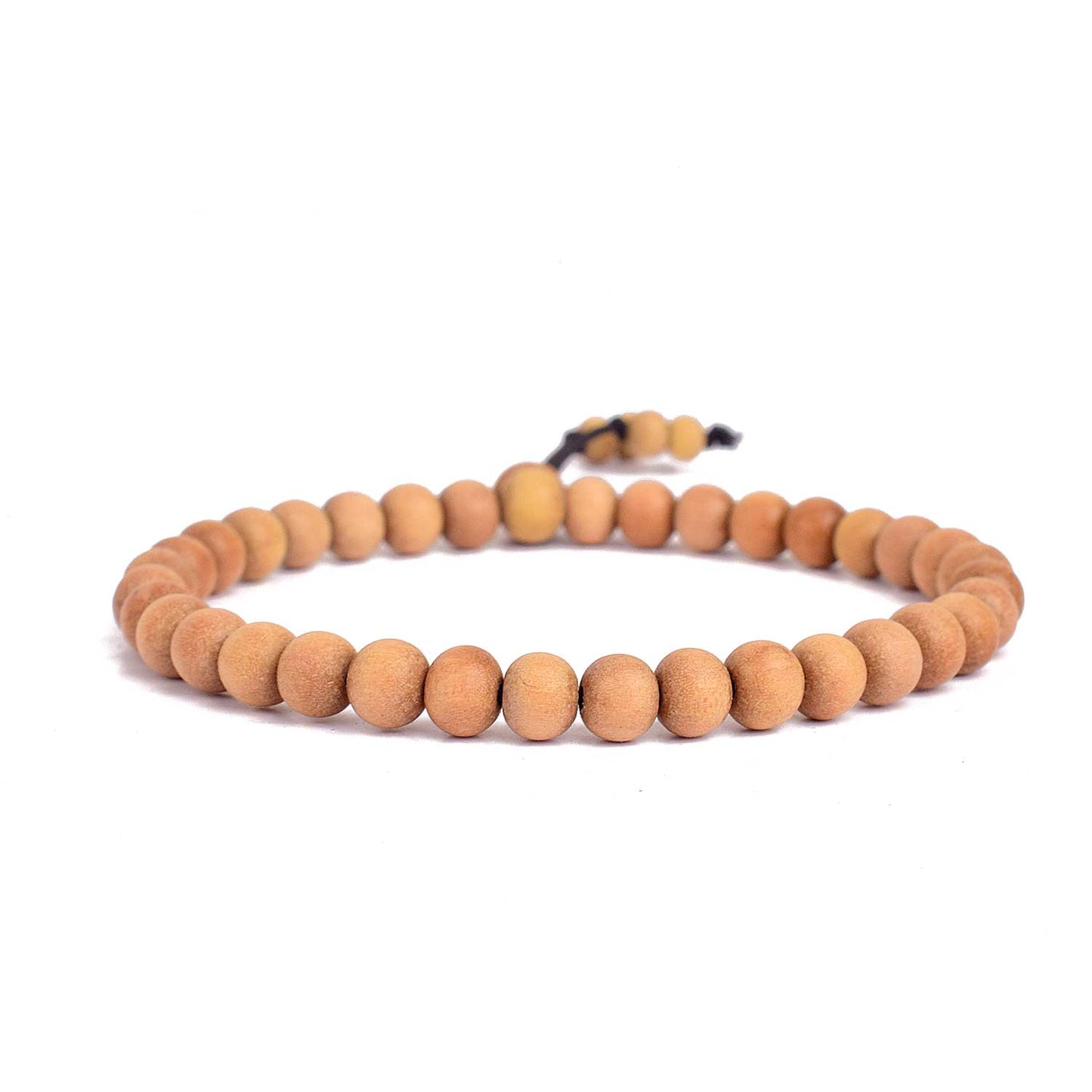 100% Original 6mm White Chandan Bracelet for Peace & Inner Calm