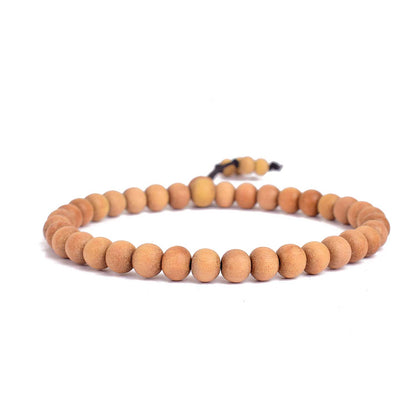 100% Original 6mm White Chandan Bracelet for Peace & Inner Calm