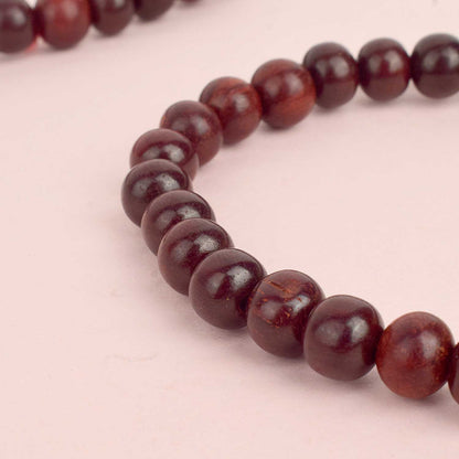 Original 10mm Red Chandan Bracelet for Strength