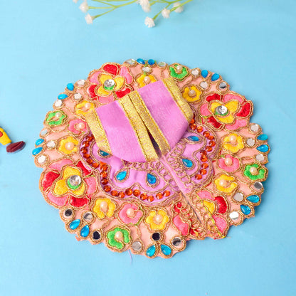 Exquisite Laddu Gopal Dress with Floral Bead & Stone Embroidery (Assorted)