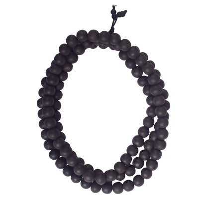 100% Original & Govt. Certified 12 MM Karungali Mala with Sumeru Bead