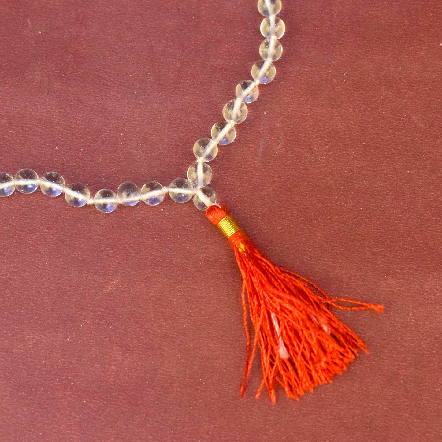 6mm Sphatik Clear Quartz Crystal 108 Beads Jaap Mala