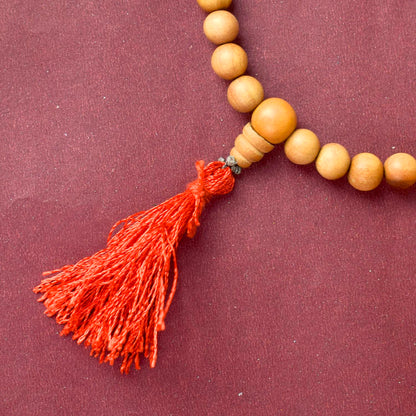 8mm 27 Bead White Chandan Money Mala