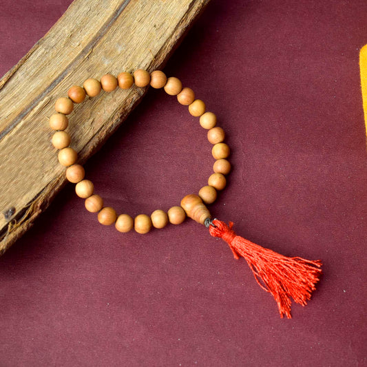 8mm 27 Bead White Chandan Money Mala