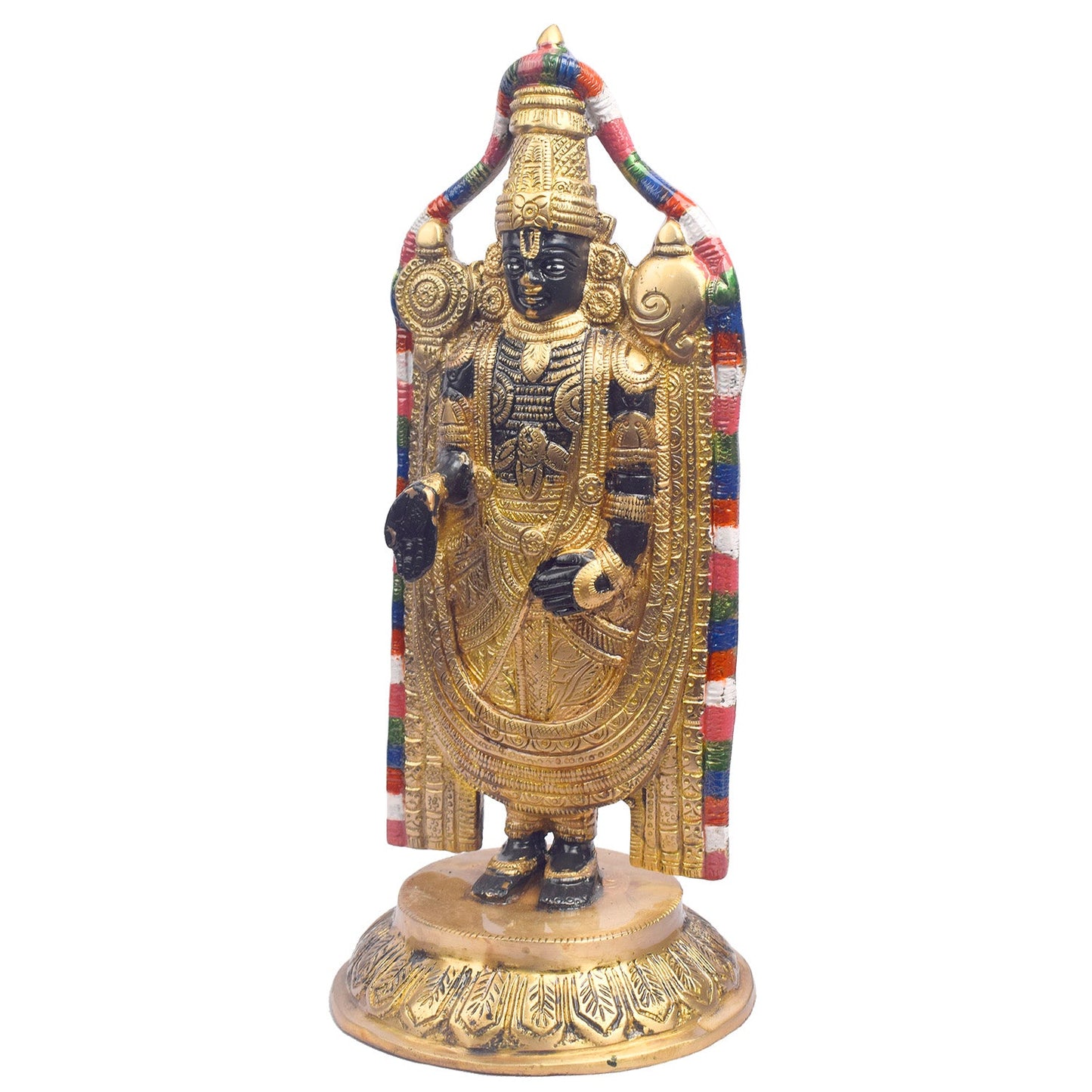 12.2 Inch Divine Brass Lord Venkateswara Idol