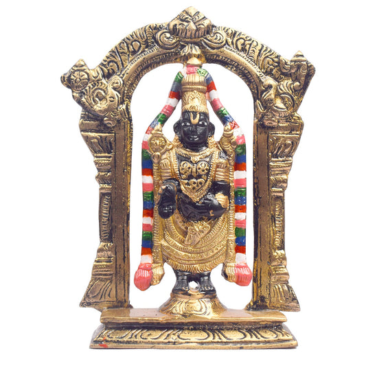 7.1 Inch Antique Brass Tirupati Balaji Murti