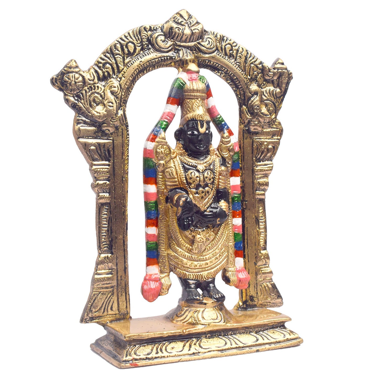 7.1 Inch Antique Brass Tirupati Balaji Murti