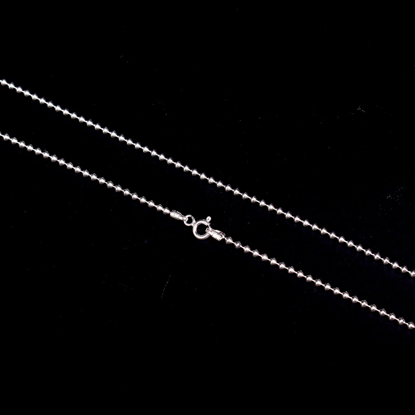 925 Pure Silver Beaded Chain