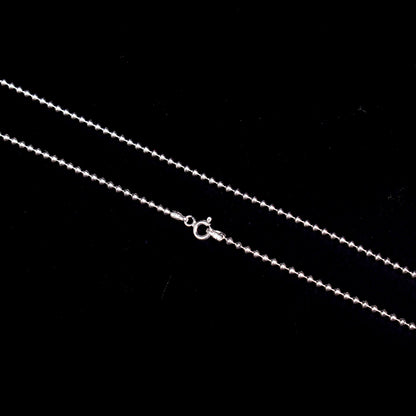 925 Pure Silver Beaded Chain