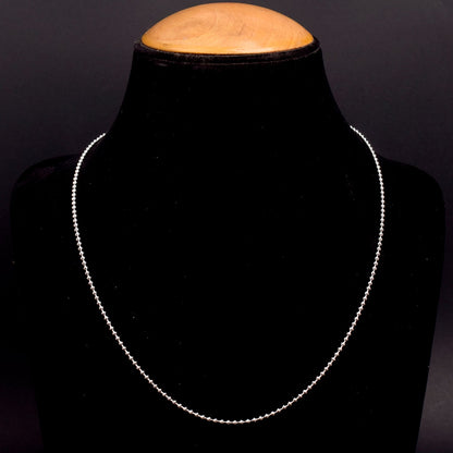 925 Pure Silver Beaded Chain