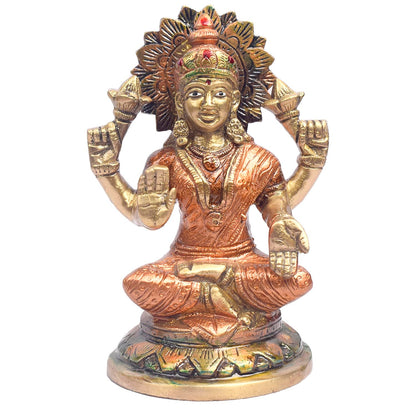 5.5 Inch Premium Handcrafted Lakshmi Ganesh Idol