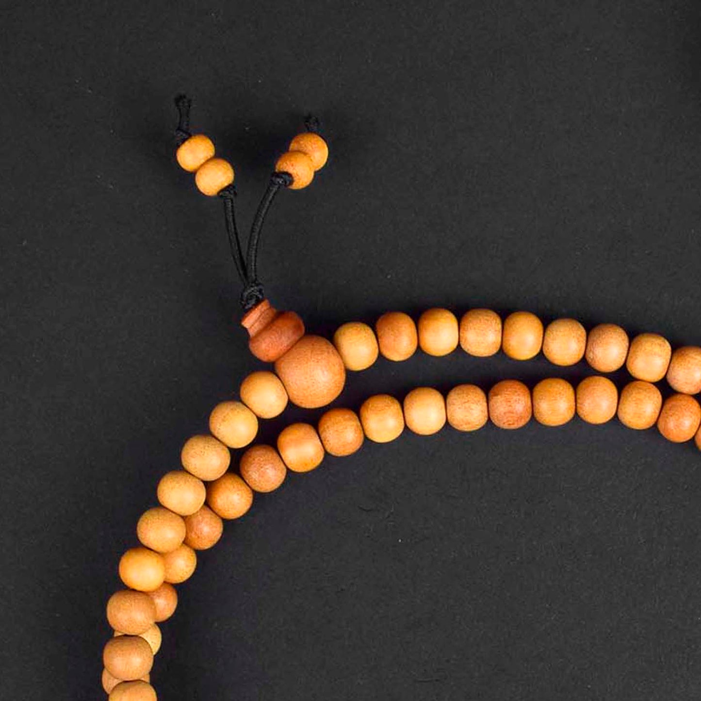 Certified 5mm 100% Original Authentic Mysore White Sandalwood (Chandan) Jap Mala