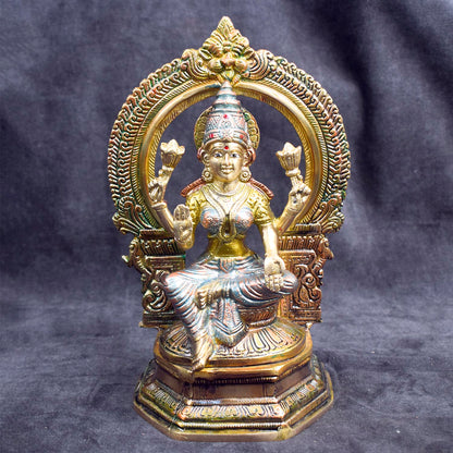 9.3 Inch Traditional Brass Lakshmi Ganesh Murti