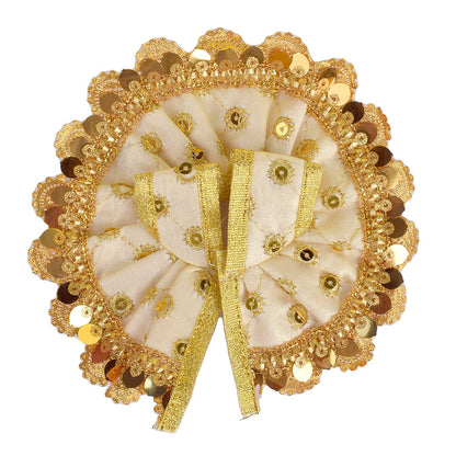 Radiant Golden Laddu Gopal Dress with Sequin & Gota Work